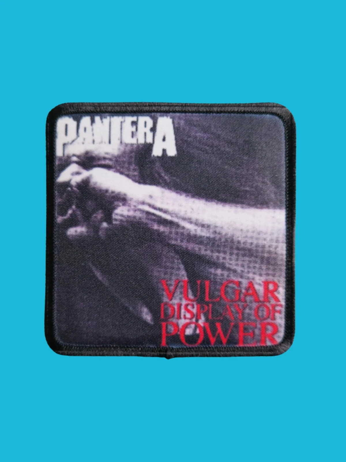 Patch Pantera - Vulgar Display of Power - Imprimé - Carré de 7,5 x 7,5 centimètres